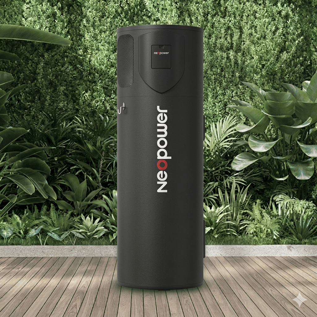 NeoPower Black Shield installed in a lush Kiwi backyard
